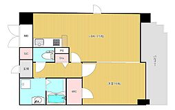 ラベニール 1LDKの間取図画像
