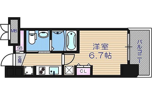 アーデンタワー本町イースト ｜大阪府大阪市中央区南久宝寺町1丁目(賃貸マンション1K・2階・20.87㎡)の写真 その2