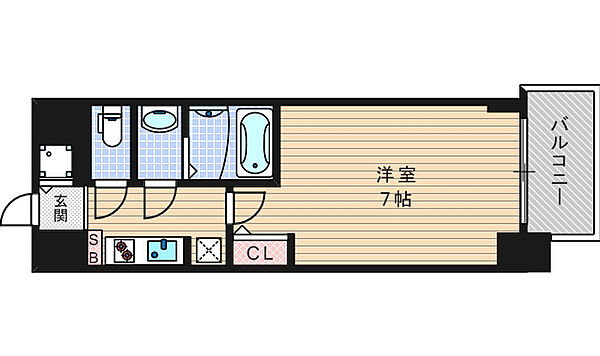 S-RESIDENCE難波Briller ｜大阪府大阪市浪速区元町2丁目(賃貸マンション1K・13階・23.87㎡)の写真 その2