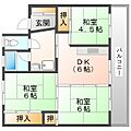 ビレッジハウス三橋1号棟1階4.4万円