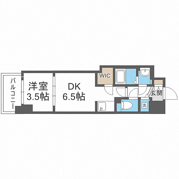 スワンズシティ谷町ブリエ ｜大阪府大阪市中央区常盤町2丁目(賃貸マンション1DK・4階・26.93㎡)の写真 その2