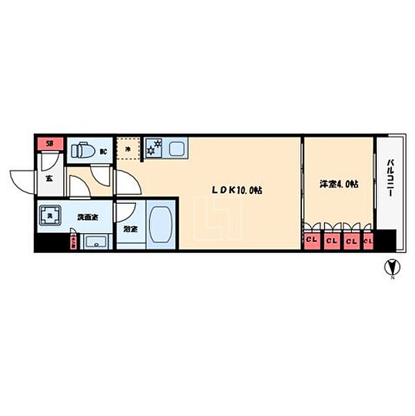 ブランズ北堀江プレイス ｜大阪府大阪市西区北堀江3丁目(賃貸マンション1LDK・15階・35.48㎡)の写真 その2