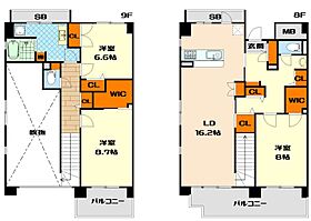 メゾングランプレール  ｜ 大阪府大阪市浪速区桜川3丁目（賃貸マンション3LDK・8階・120.92㎡） その2