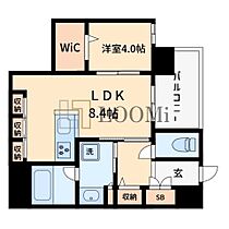 大阪府大阪市中央区法円坂1丁目（賃貸マンション1LDK・2階・40.98㎡） その2