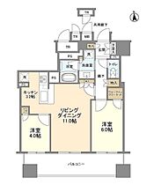 大阪府大阪市中央区常盤町2丁目（賃貸マンション2LDK・12階・59.08㎡） その2