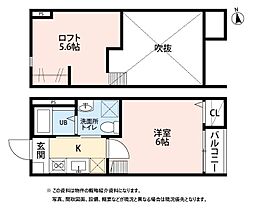 ブエナビスタ長町 1Kの間取図画像