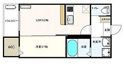 IDC明石市硯町1丁目PJ 1LDKの間取図画像