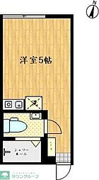 レジデンスパーク川崎 ワンルームの間取図画像