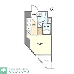 COMFORIALIV川崎南幸町 1Kの間取図画像