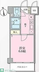 マモール川崎 1Kの間取図画像