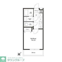 ブランミュール横浜鶴見3 1Kの間取図画像