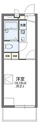レオパレスヨロズヤC 1Kの間取図画像