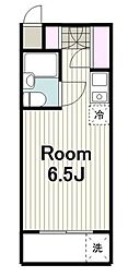 スカイコート生麦4 ワンルームの間取図画像
