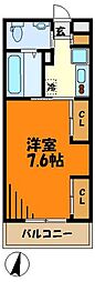 リブリ・ピーチテラス綱島壱番館 1Kの間取図画像