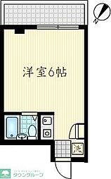 STビル ワンルームの間取図画像