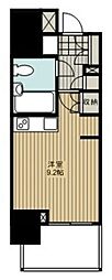 レジディア川崎 ワンルームの間取図画像