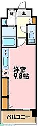 GRACIA武蔵中原 ワンルームの間取図画像