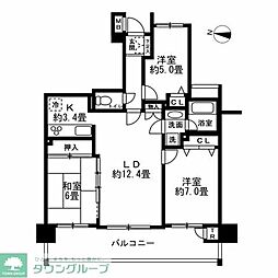ソフィア・ガーデンズ川崎 3LDKの間取図画像