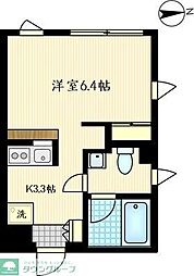 Regulus ワンルームの間取図画像