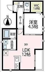 MORION 1LDKの間取図画像
