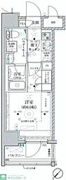 ベルグレード川崎AZ 1Kの間取図画像