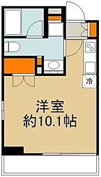 Ti-KAWASAKI ワンルームの間取図画像