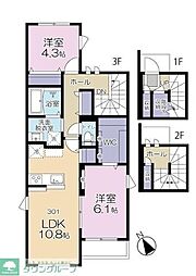 ソフィア矢向 2LDKの間取図画像