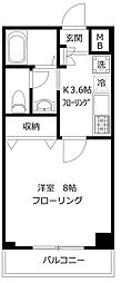 ホワイトヴィラ向ヶ丘 1Kの間取図画像