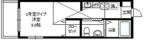 フェリシア横濱蒔田  ｜ 神奈川県横浜市南区堀ノ内町2丁目（賃貸アパート1R・2階・19.87㎡） その2