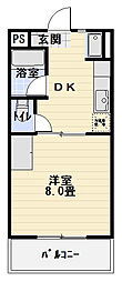 センチュリア 1DKの間取図画像