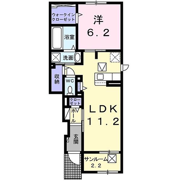 長野県東御市和(賃貸アパート1LDK・1階・50.03㎡)の写真 その2