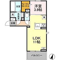 ミニョンサンクチノ 201 ｜ 長野県小諸市大字和田（賃貸アパート1LDK・2階・37.90㎡） その1