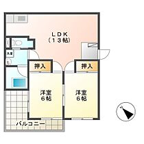 井出ビル 3-D ｜ 長野県佐久市臼田（賃貸アパート2LDK・3階・54.20㎡） その2