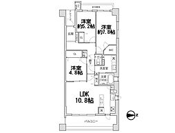 ライオンズマンション川口クオリティフォート 3LDKの間取図画像