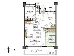 プラウド大宮日進 3LDKの間取図画像