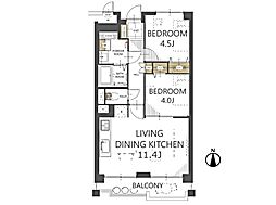 間取図画像 2LDK