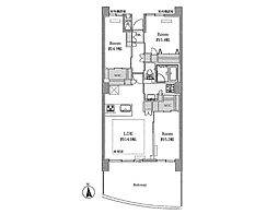 ライオンズプラザ川口 3LDKの間取図画像