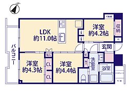 間取図画像 3LDK