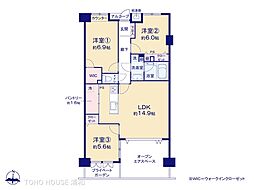 グランシティ戸田ノートルジャルダン 3LDKの間取図画像