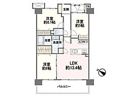 ルネ大宮宮原 3LDKの間取図画像