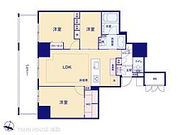 ザ・大宮タワーズ 2SLDKの間取図画像