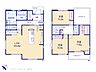 間取り：【間取り図】1号棟　敷地面積135.45m2　建物面積97.71m2
