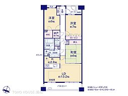 パークホームズさいたま常盤 3LDKの間取図画像