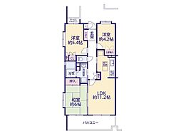 ロイヤルステージ北浦和2 3LDKの間取図画像