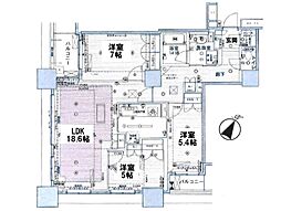 S4-TOWER 3LDKの間取図画像