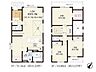 間取り：1号棟　3LDK　土地面積120.39m2　建物面積95.22m2