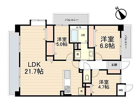 3LDK 間取り