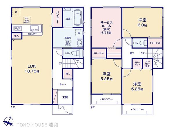 間取りを拡大表示