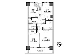 藤和シティホームズ戸田 3LDKの間取図画像