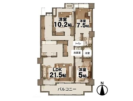 【間取図】是非とも現地をご確認ください。